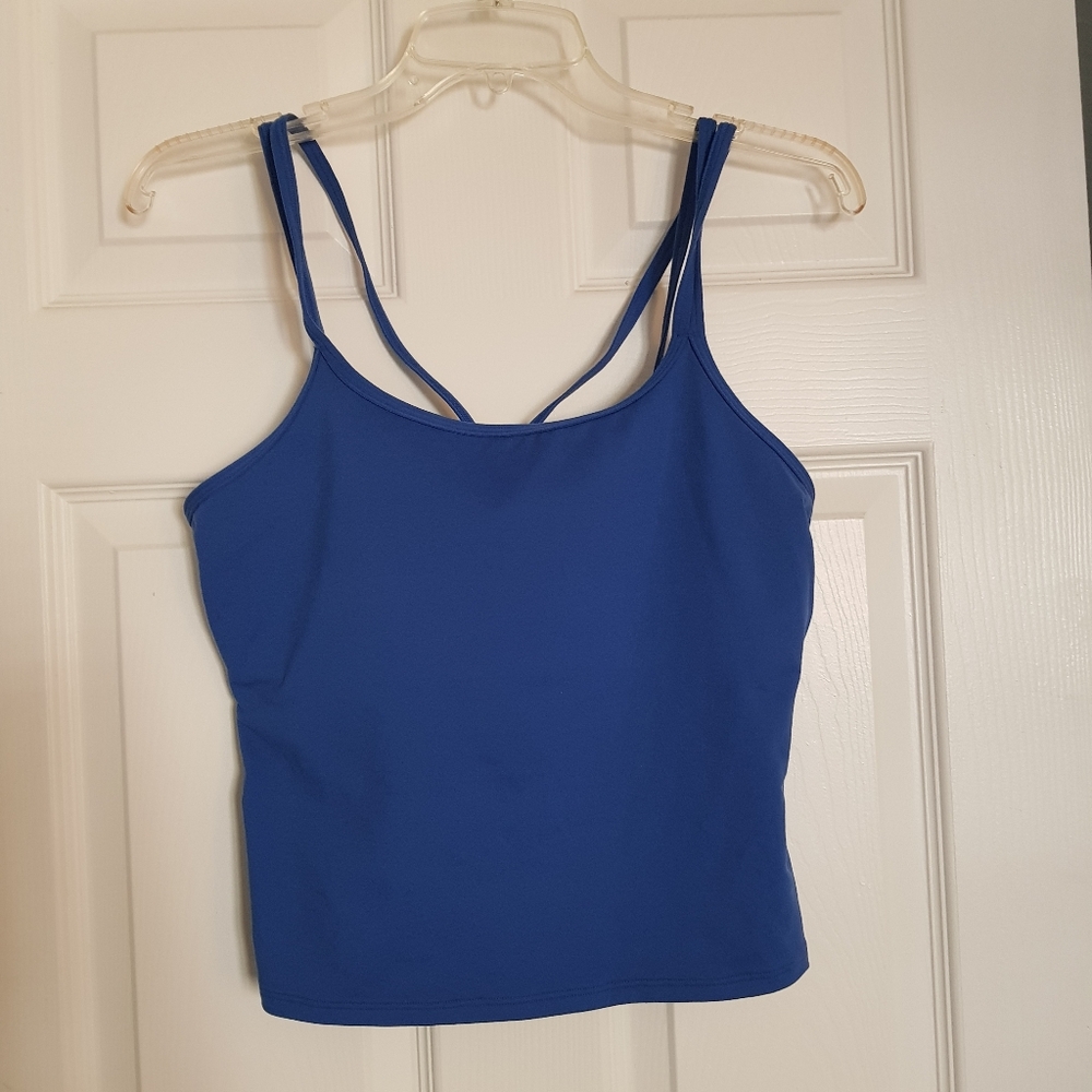 Under Armor Motion Strappy Tank Blue Medium